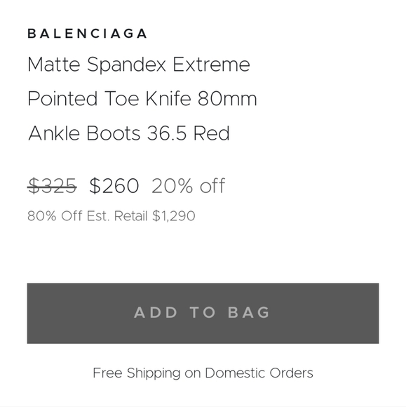 BALENCIGA MATTE SPANDEX POINTY TOE BOOT SIZE 39 NWOB - Picture 4 of 8